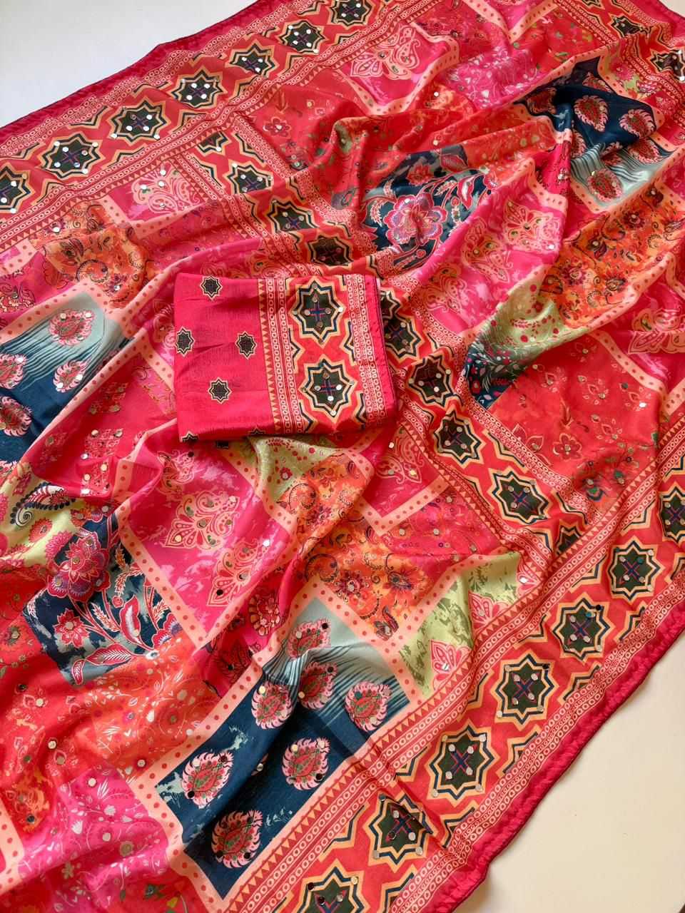 Chinon Designer Saree