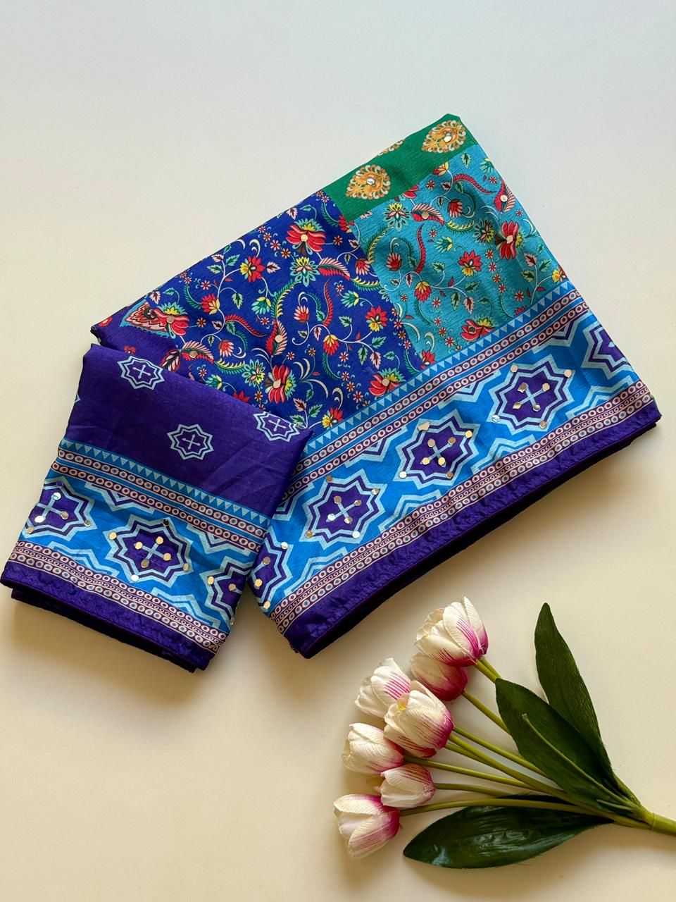 Chinon Designer Saree
