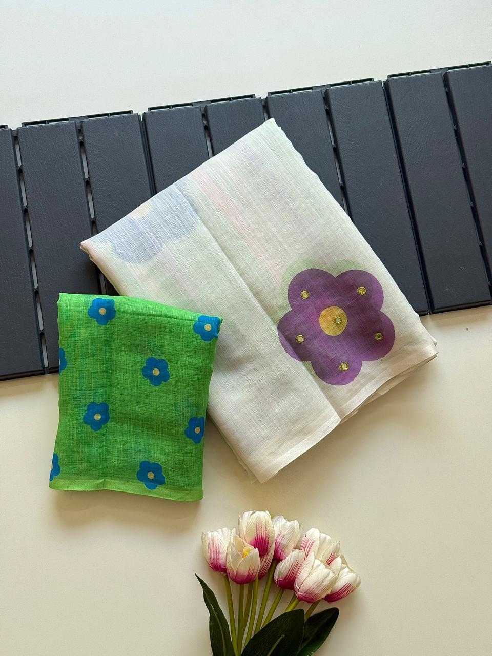 Linen Fancy Saree