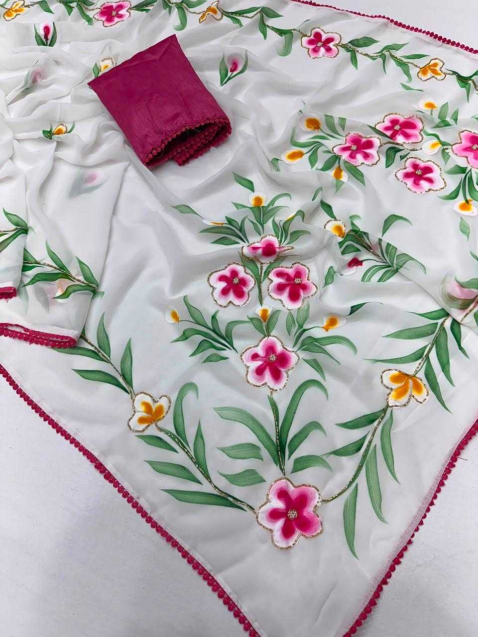 Georgette Printed Saree