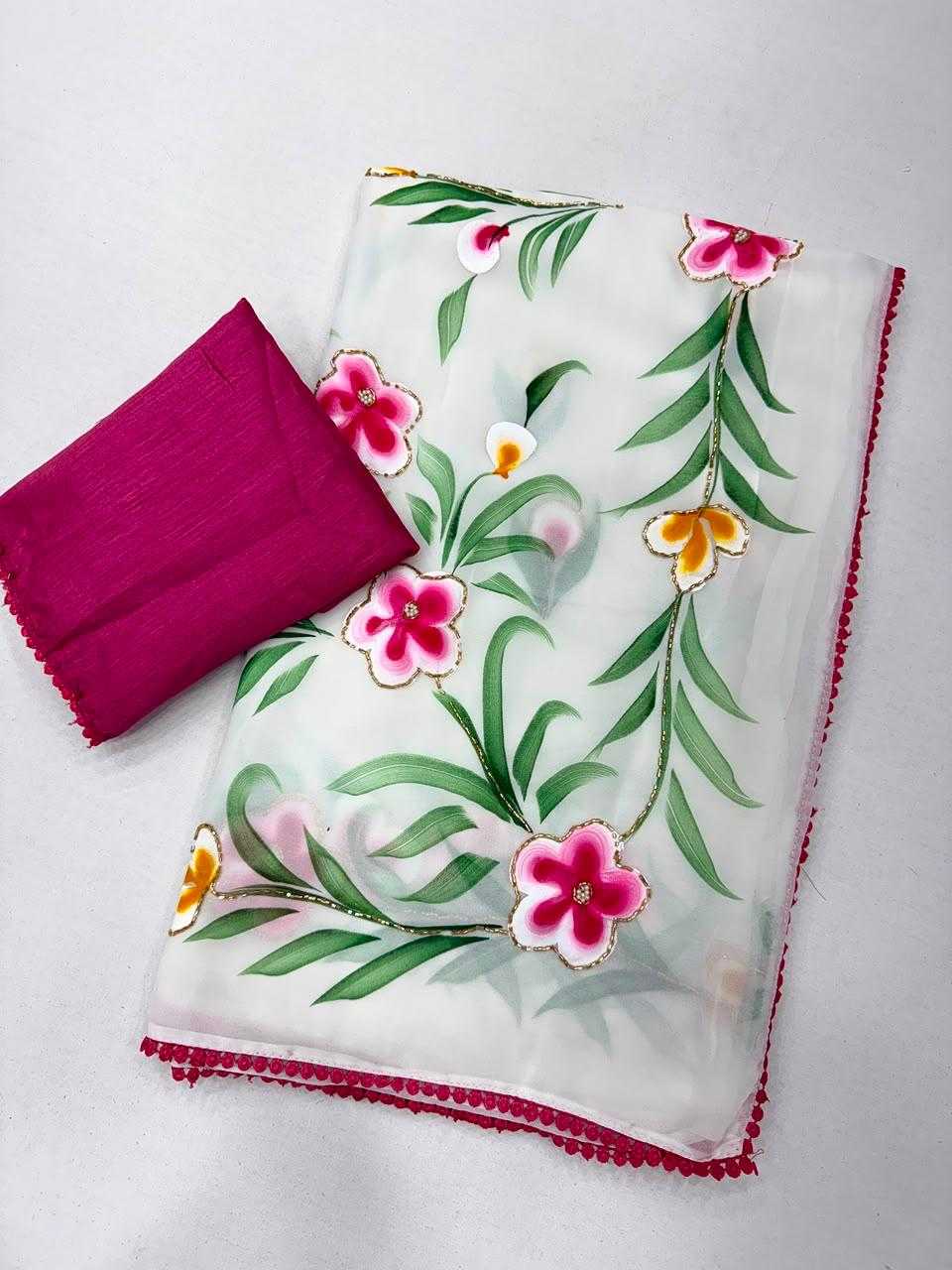Georgette Printed Saree