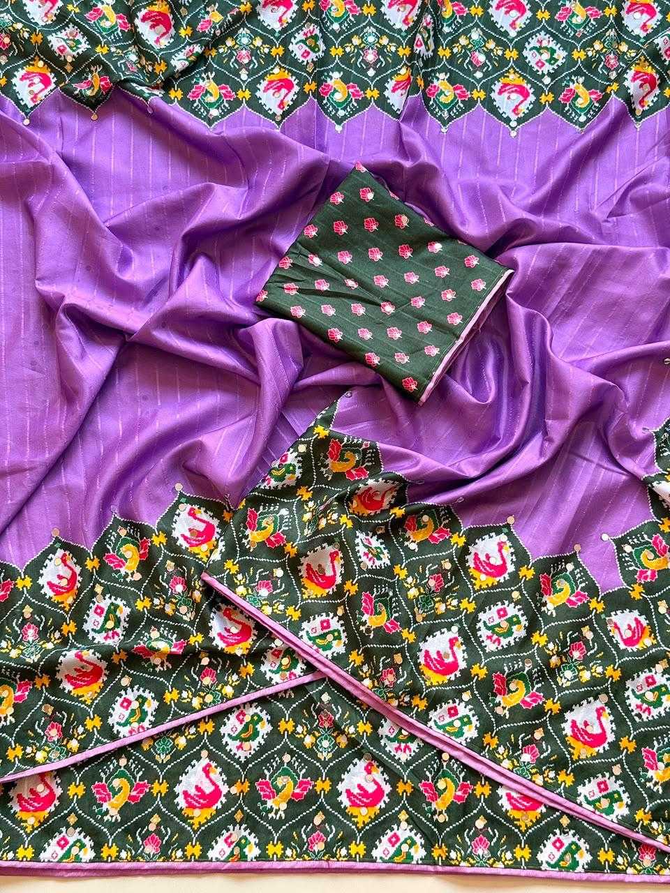 Patola Tussar Silk Heavy Saree