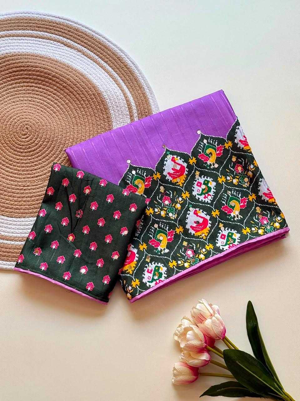 Patola Tussar Silk Heavy Saree