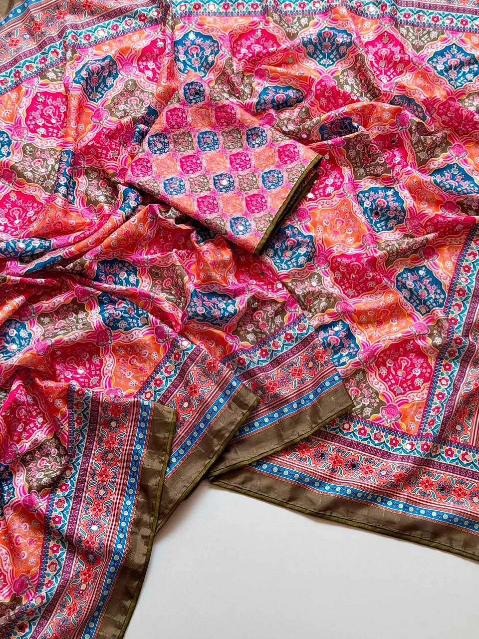 Tussar Silk Printed Saree