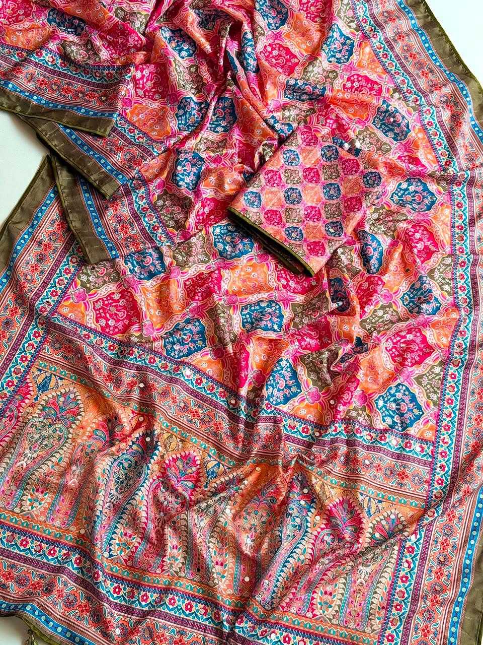 Tussar Silk Printed Saree