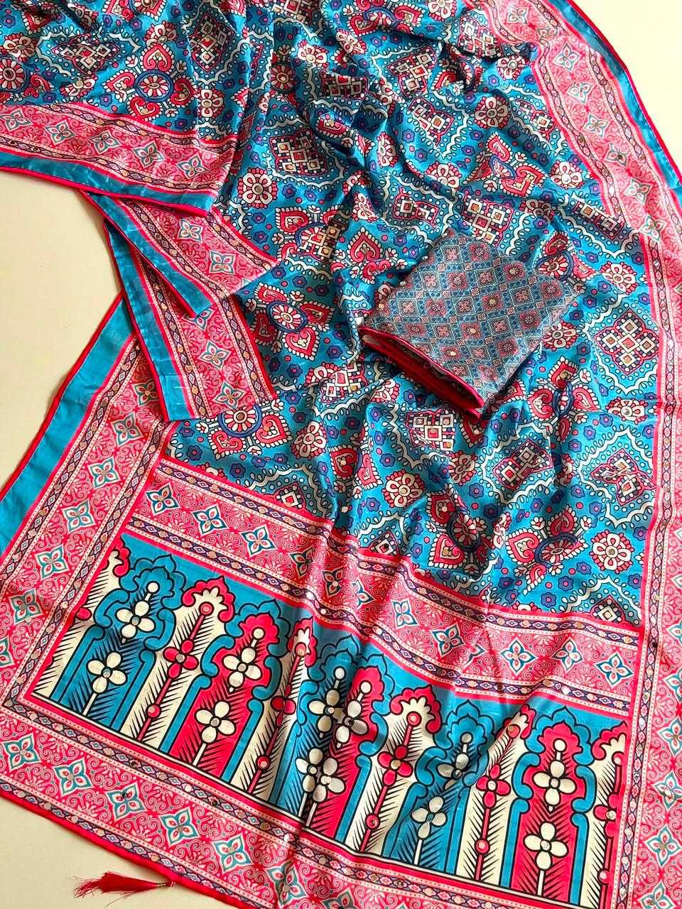 Tussar Silk Printed Saree