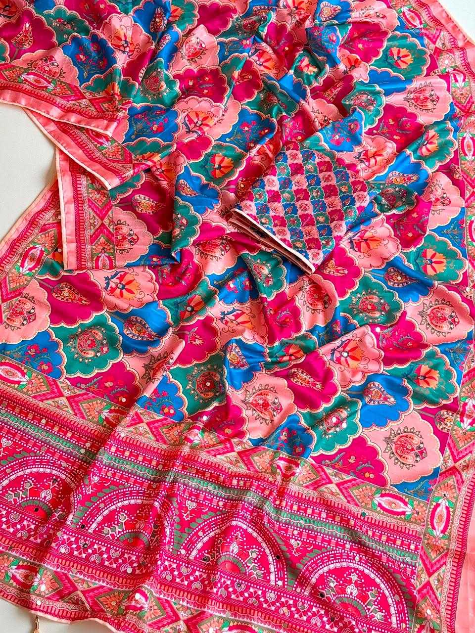 Tussar Silk Printed Saree
