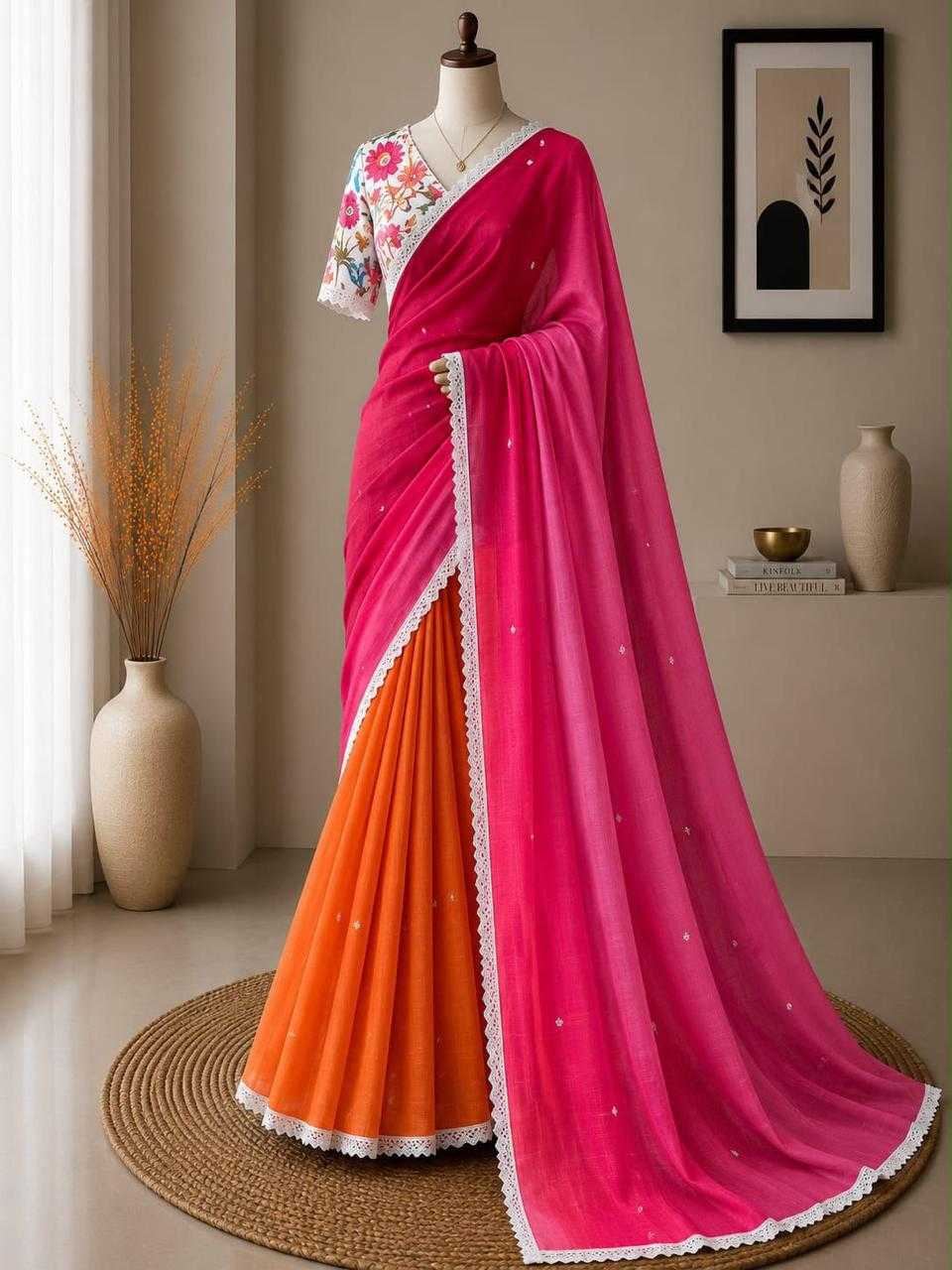 Embroidered Saree