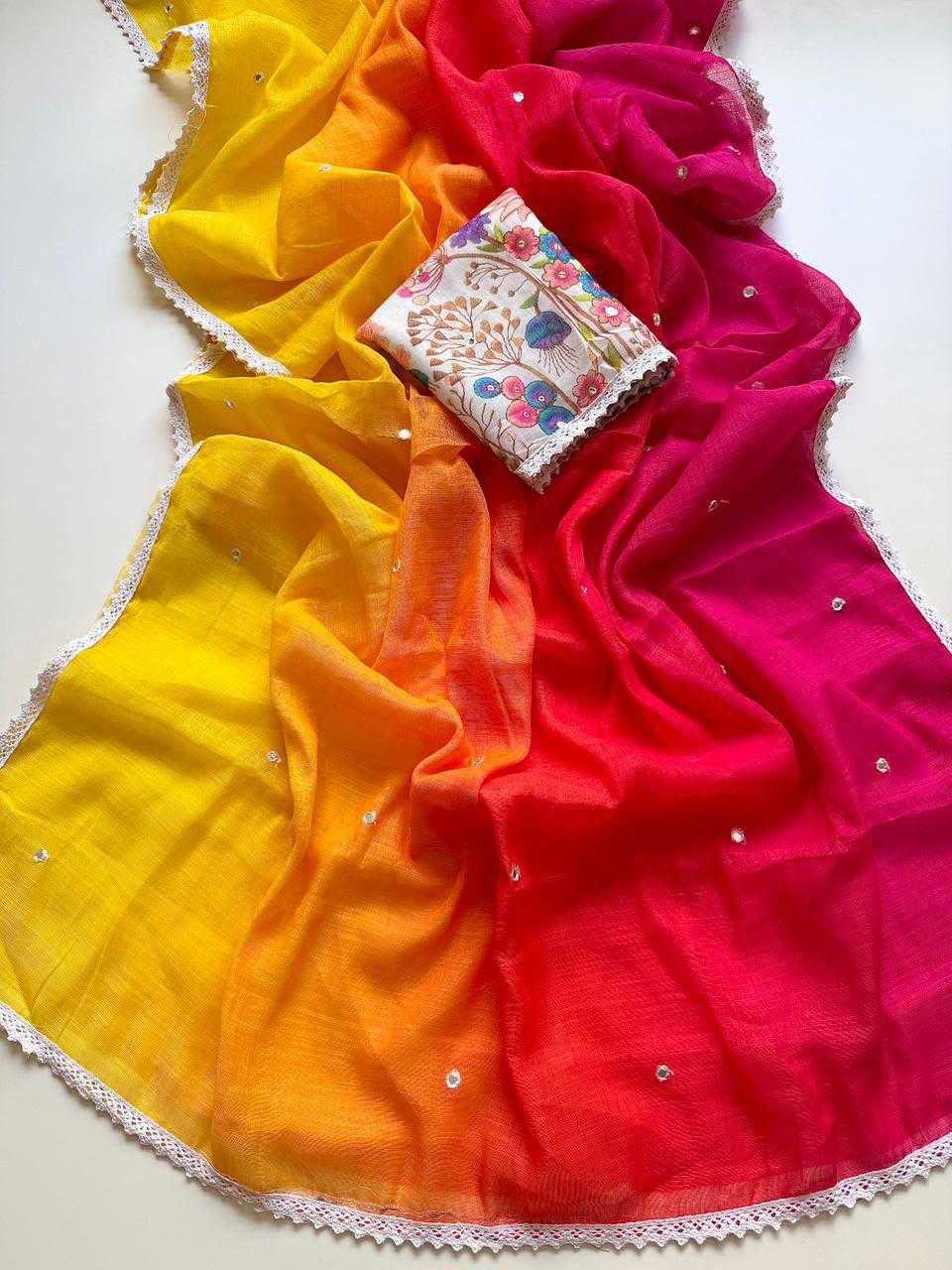 Embroidered Saree