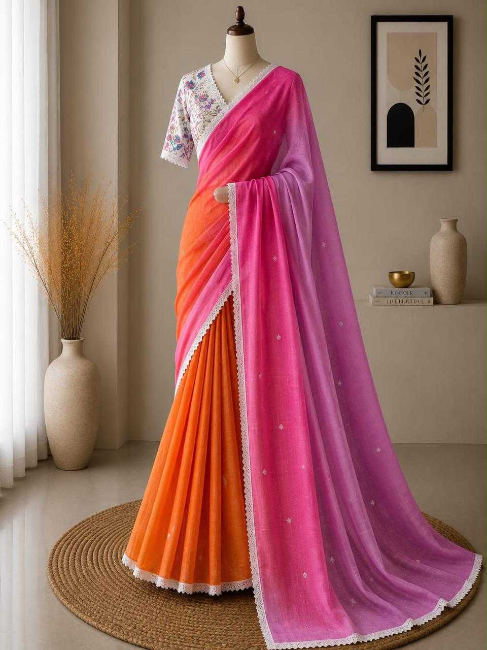 Embroidered Saree