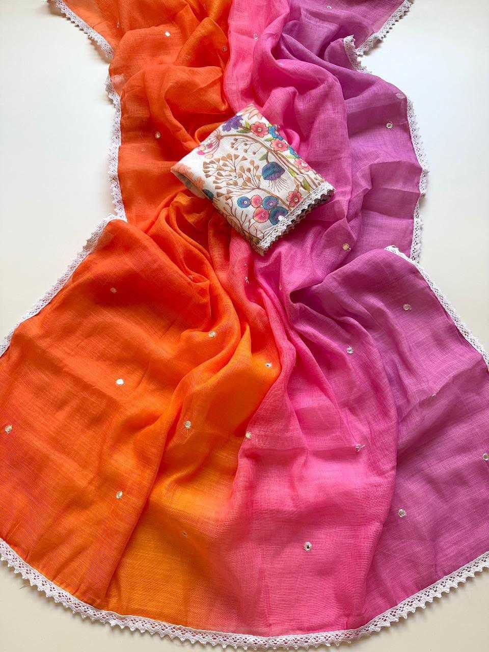 Embroidered Saree