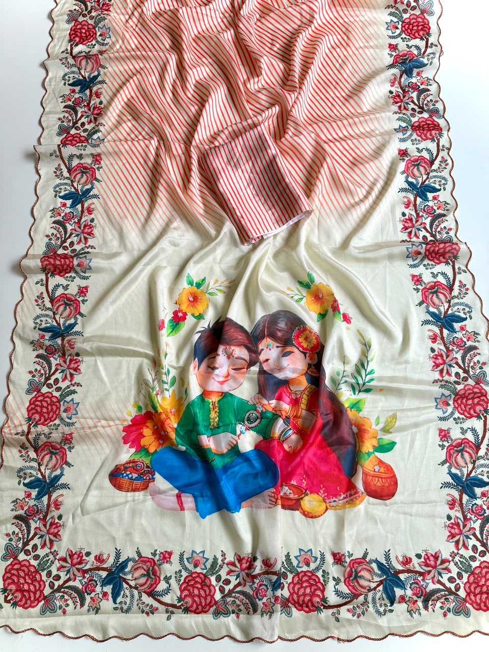 Shinon Silk Printed Saree