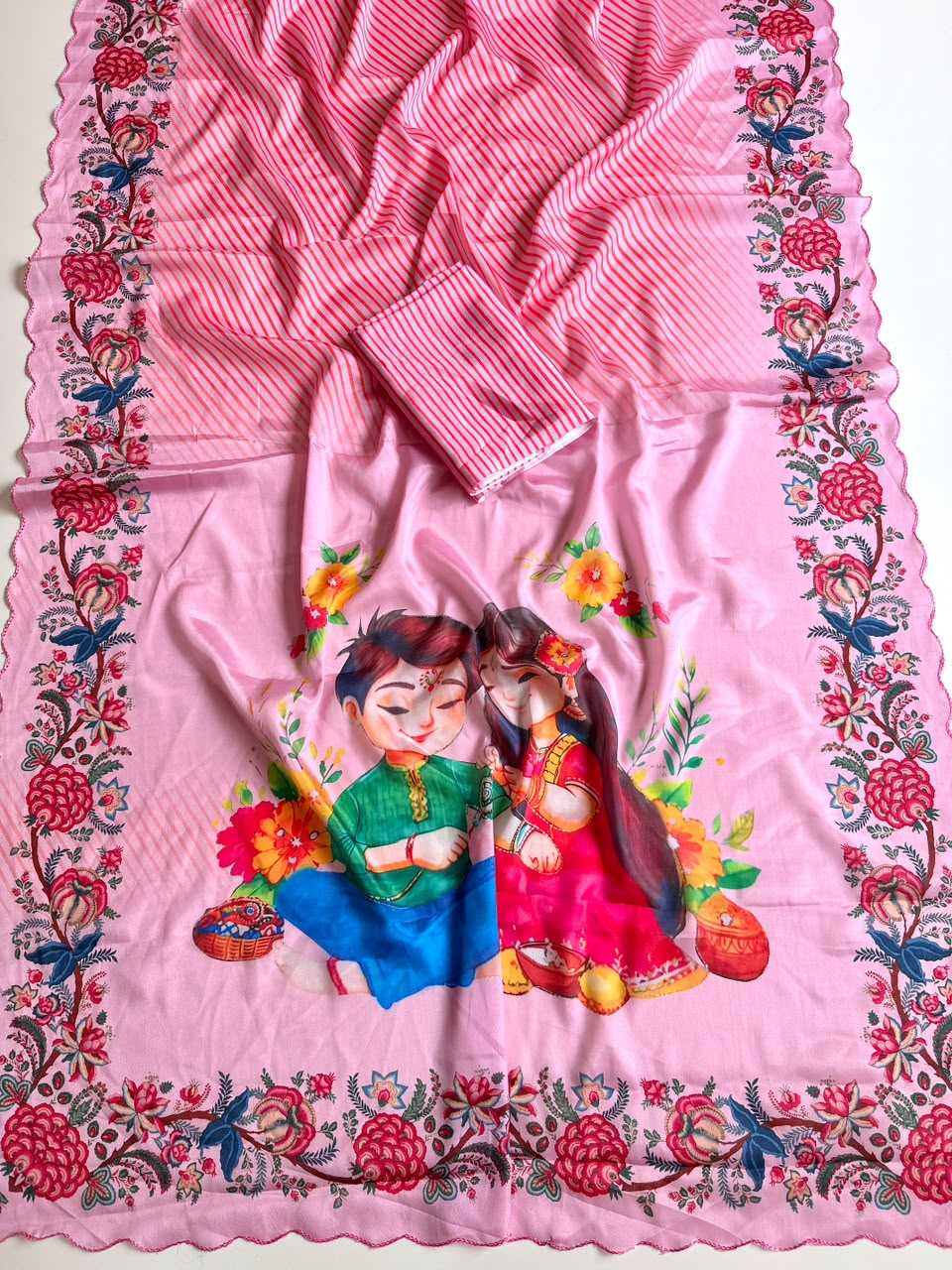 Shinon Silk Printed Saree