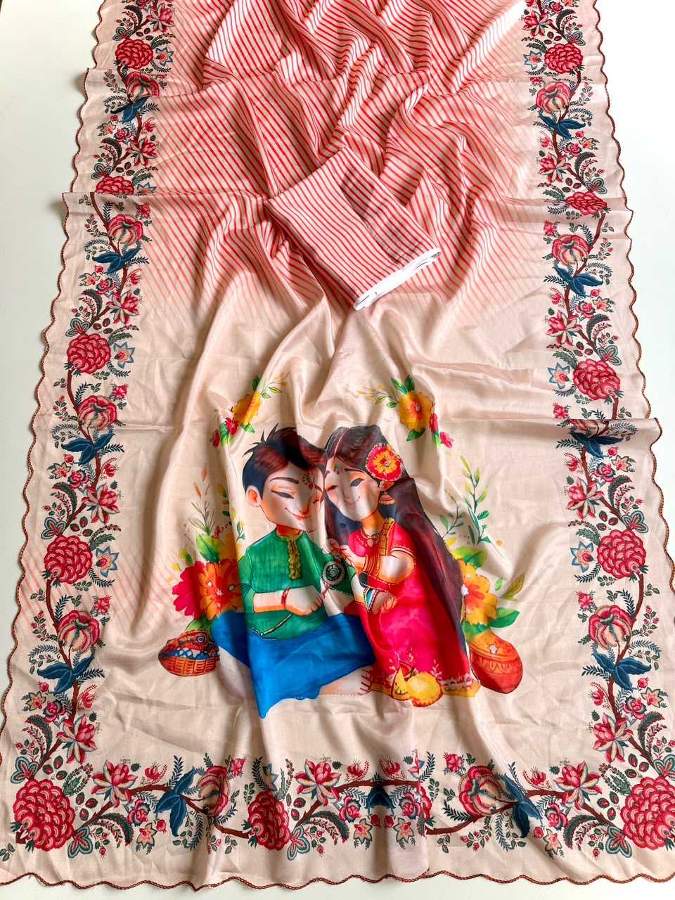 Shinon Silk Printed Saree