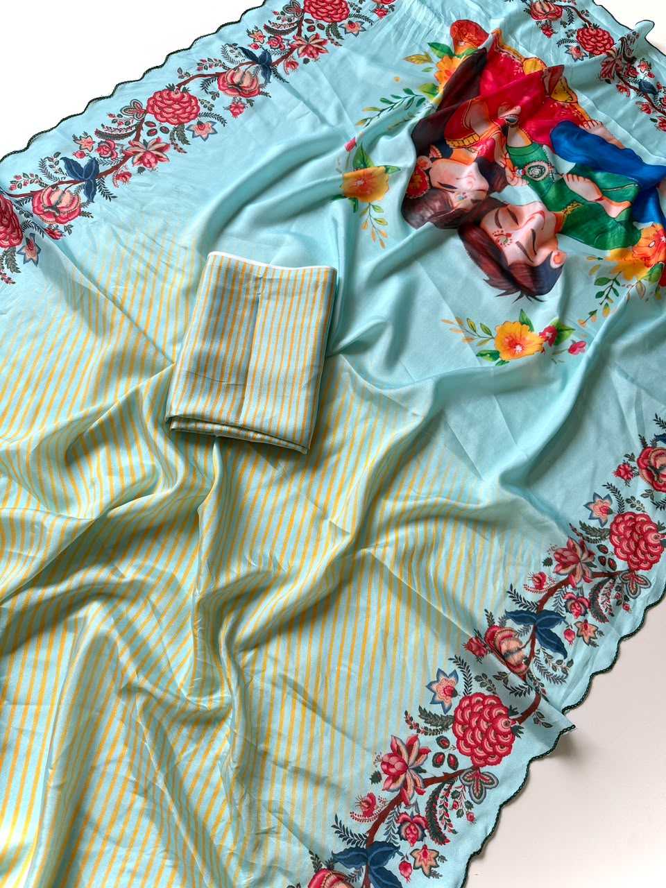 Shinon Silk Printed Saree