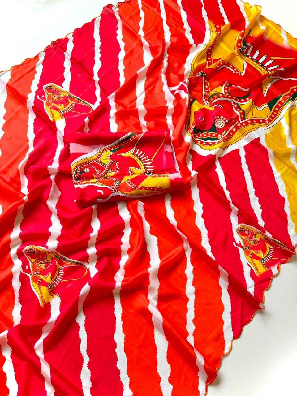 Savan Chiffon Designer Saree