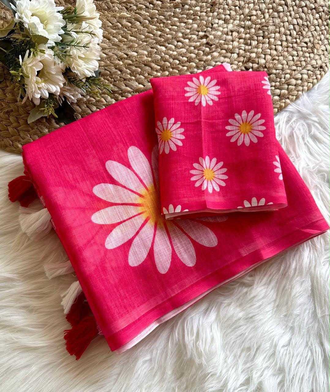 Linen Fancy Saree