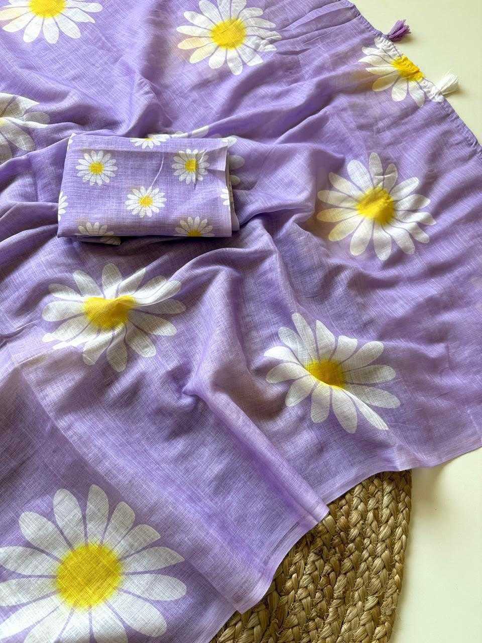 Linen Fancy Saree