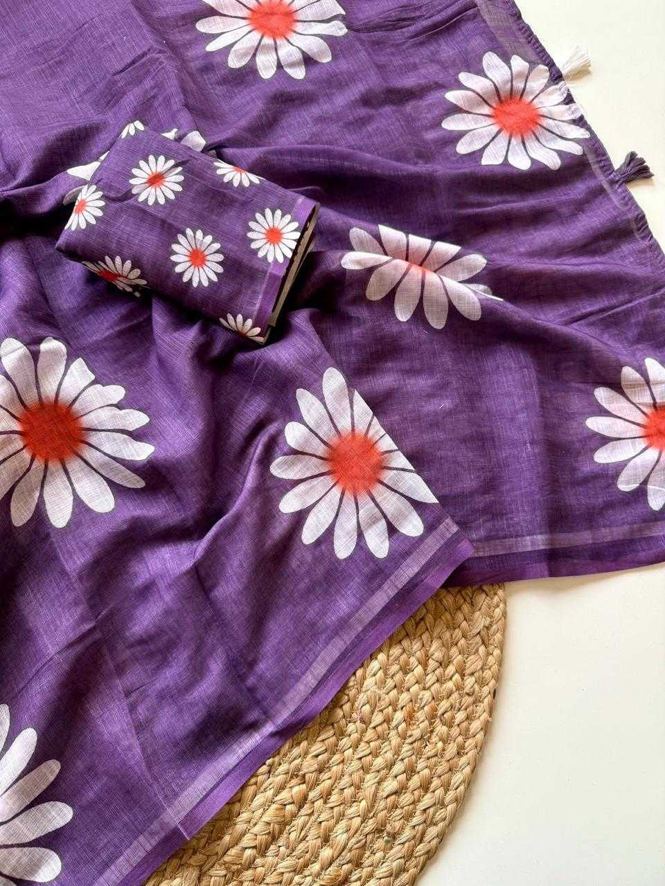 Linen Fancy Saree
