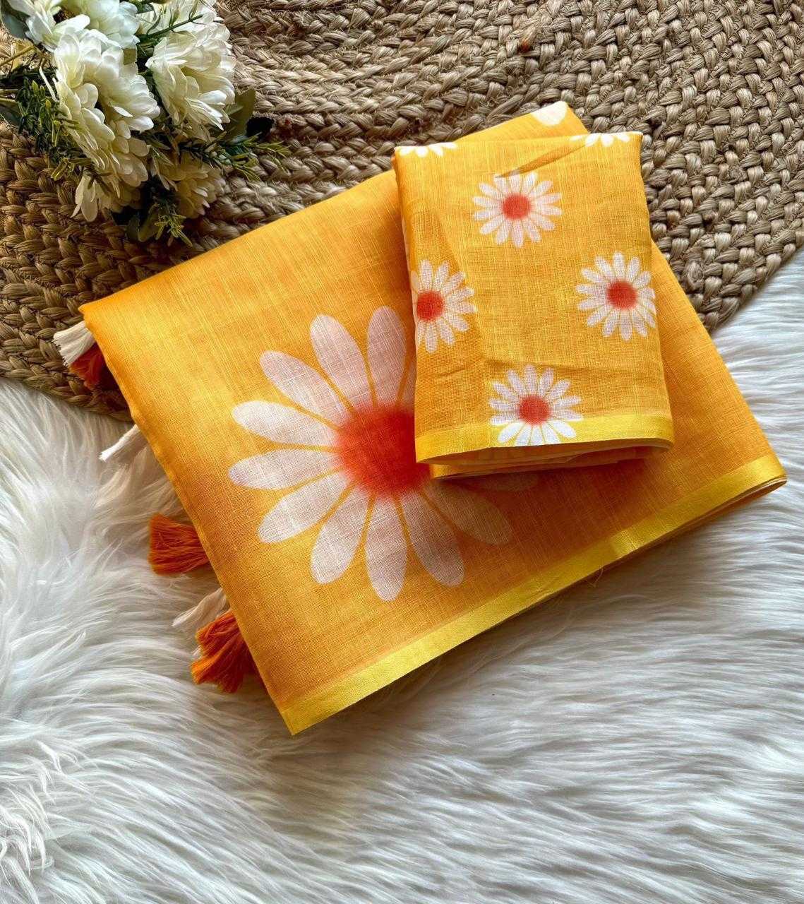 Linen Fancy Saree