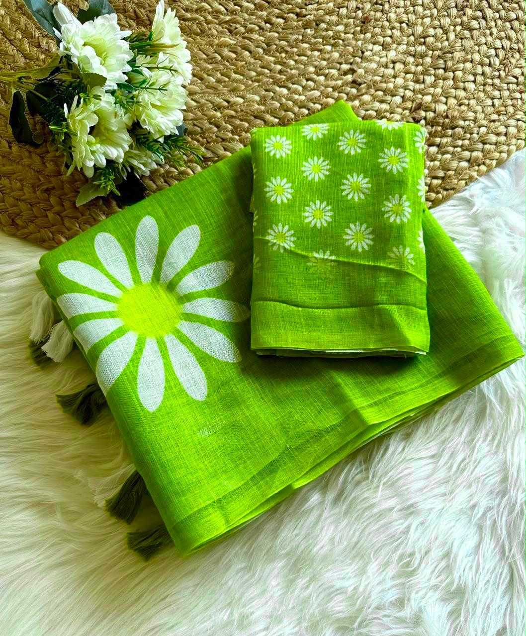 Linen Fancy Saree