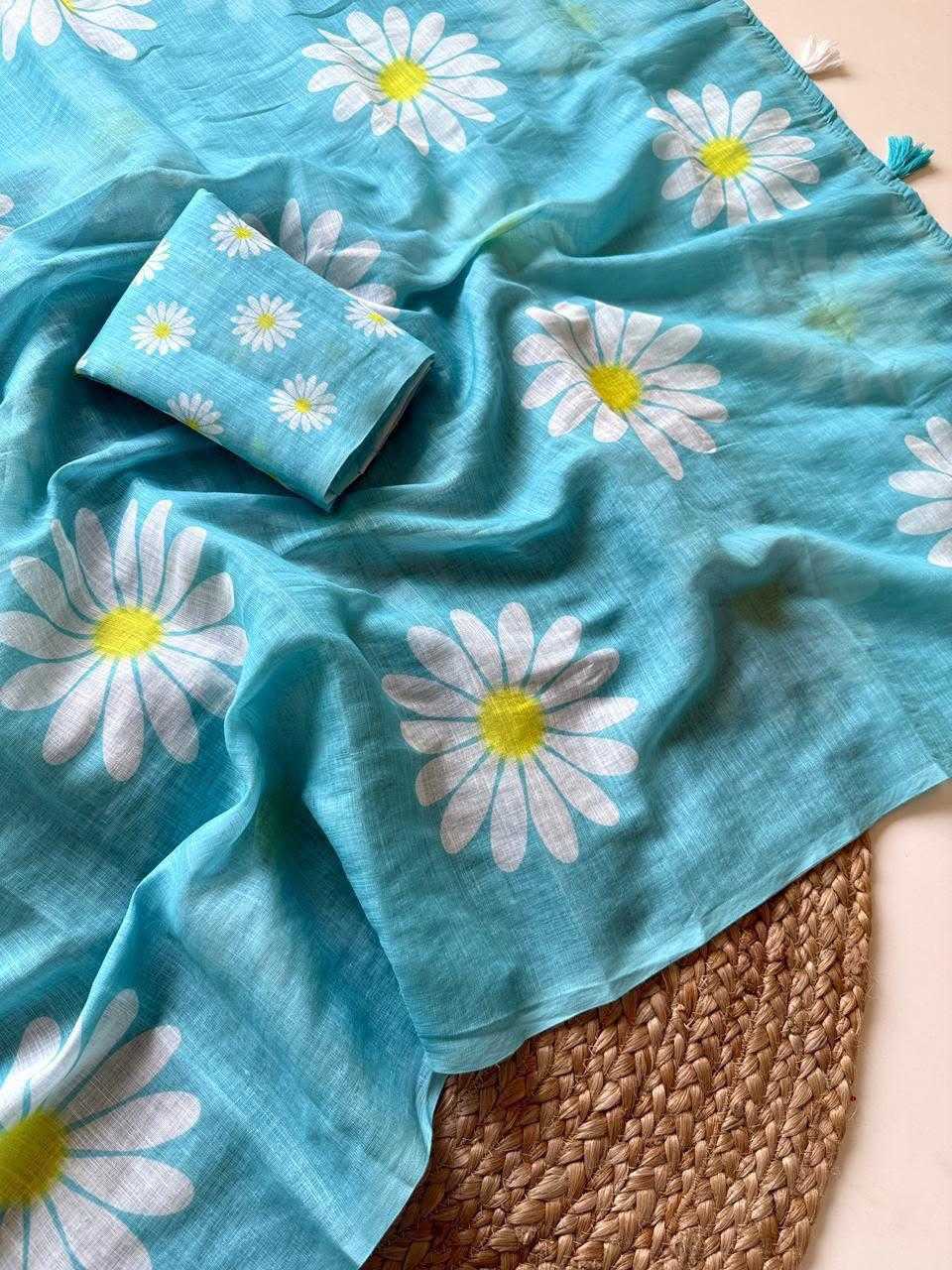 Linen Fancy Saree