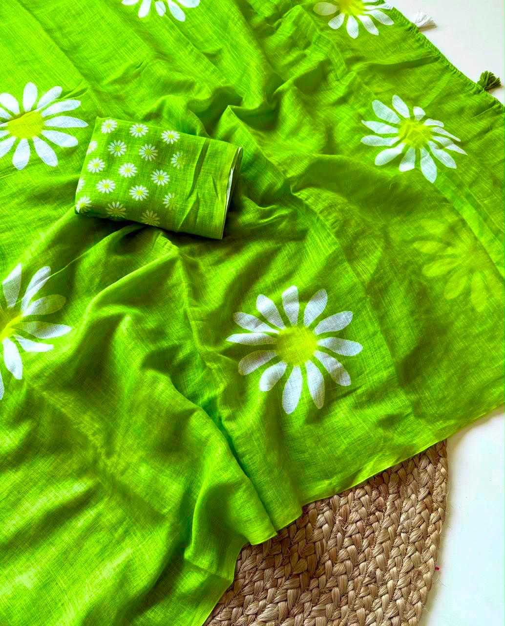 Linen Fancy Saree