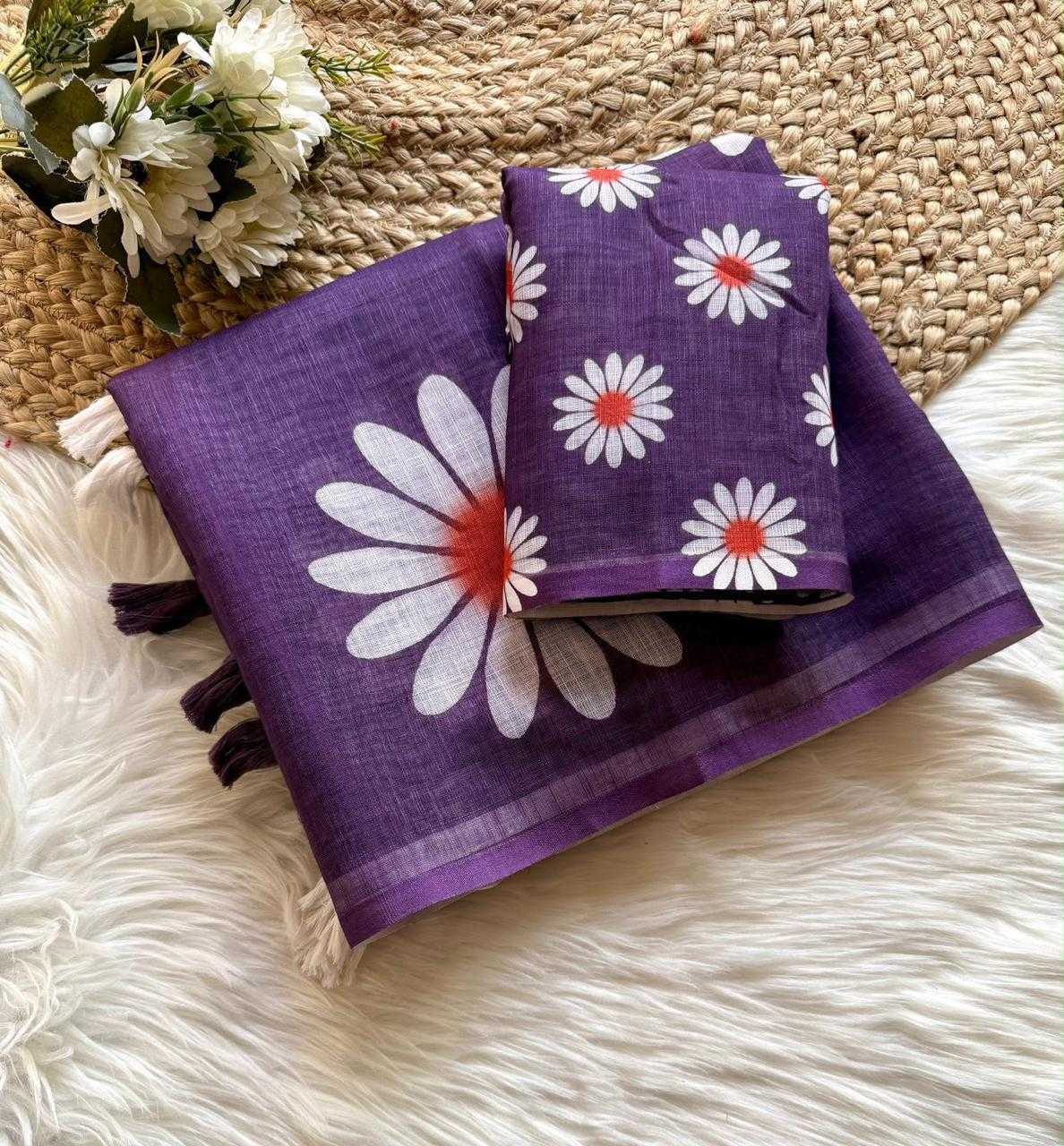 Linen Fancy Saree