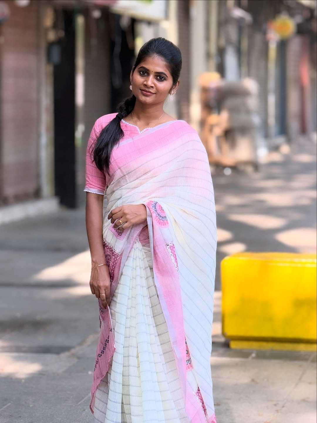 Linen Party Wear Saree