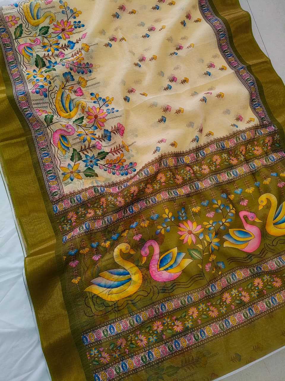 Linen Printed Saree