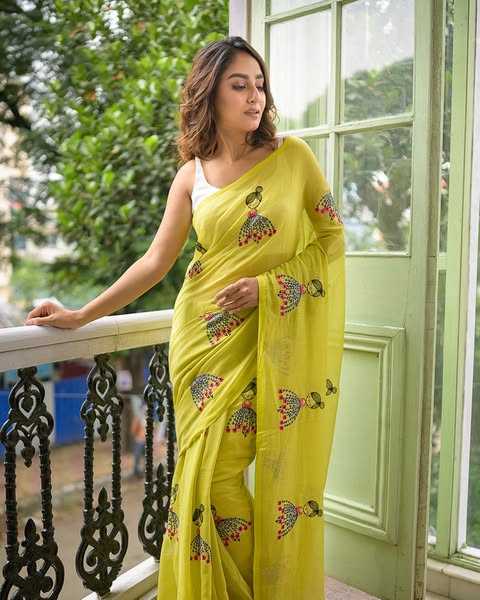 Linen Designer Saree