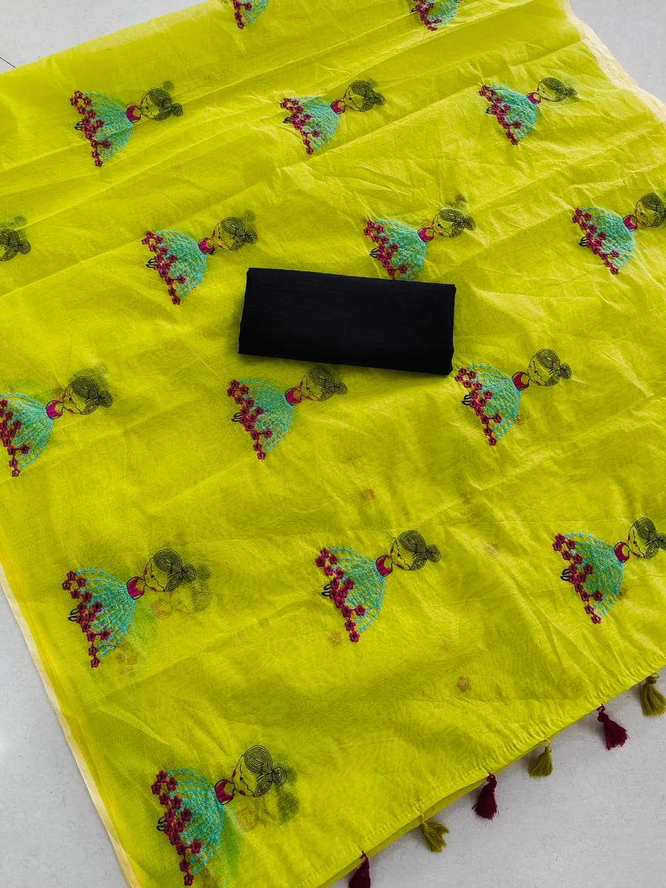 Linen Designer Saree