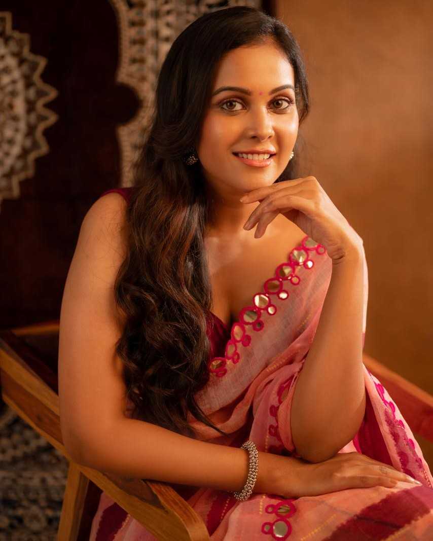 Linen Printed Saree