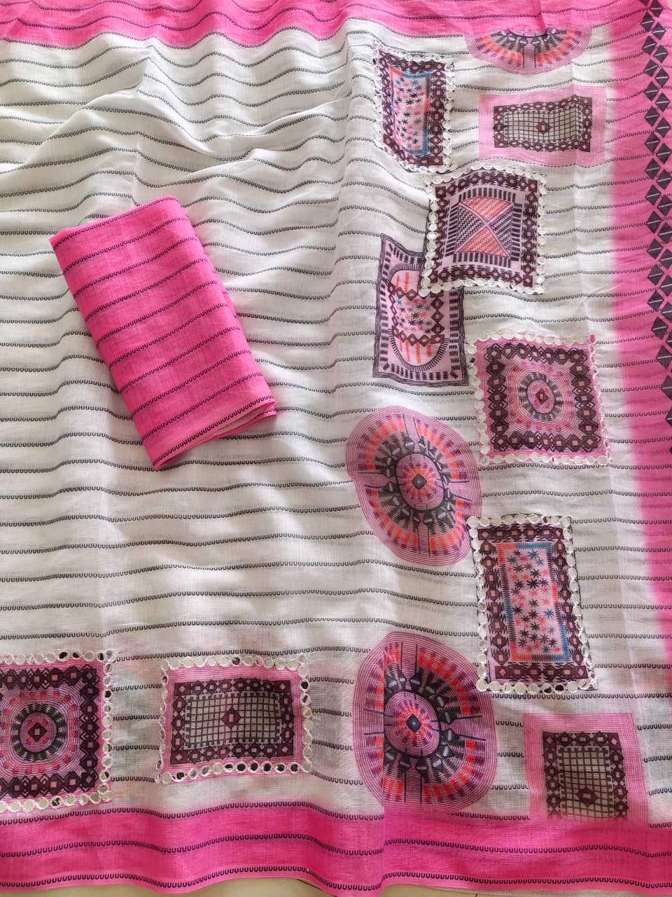 Linen Designer Saree
