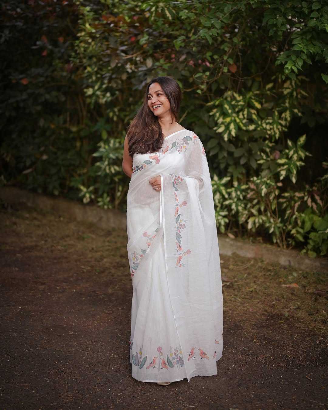 Linen Designer Saree