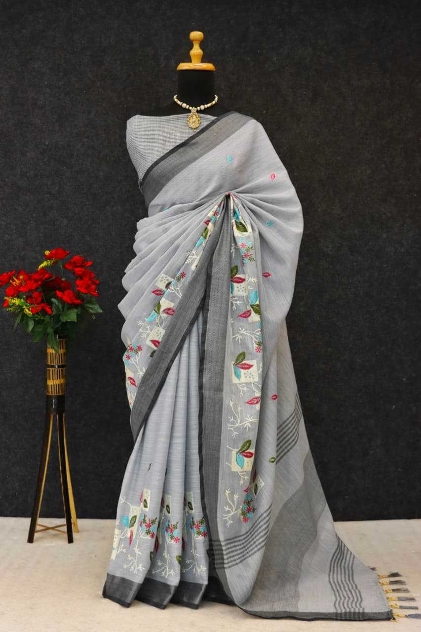 Linen Designer Saree
