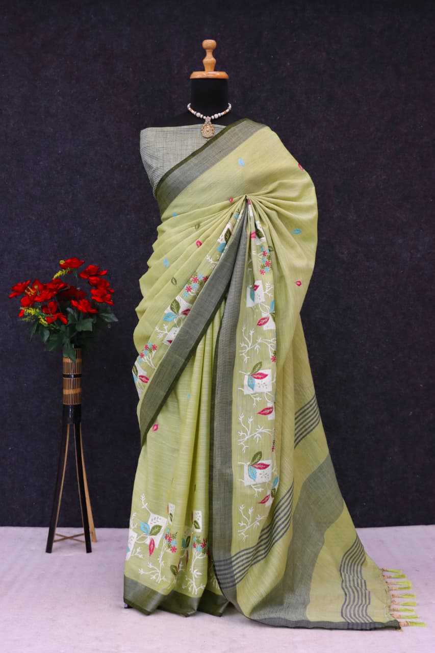 Linen Designer Saree