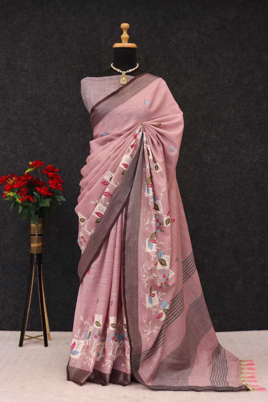 Linen Designer Saree