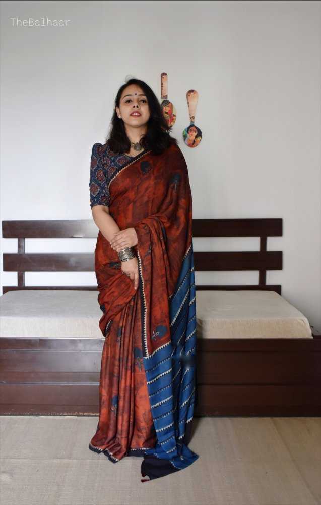 Gauri Muslin Silk Printed Saree