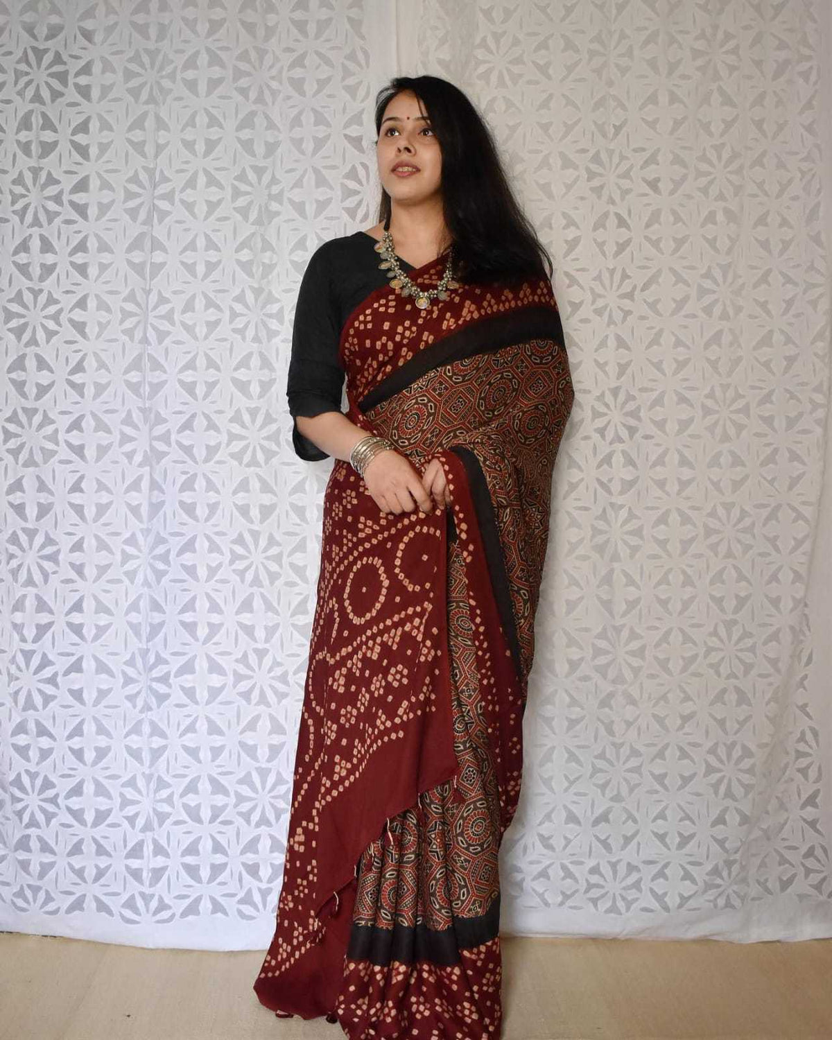 Gauri Muslin Silk Printed Saree