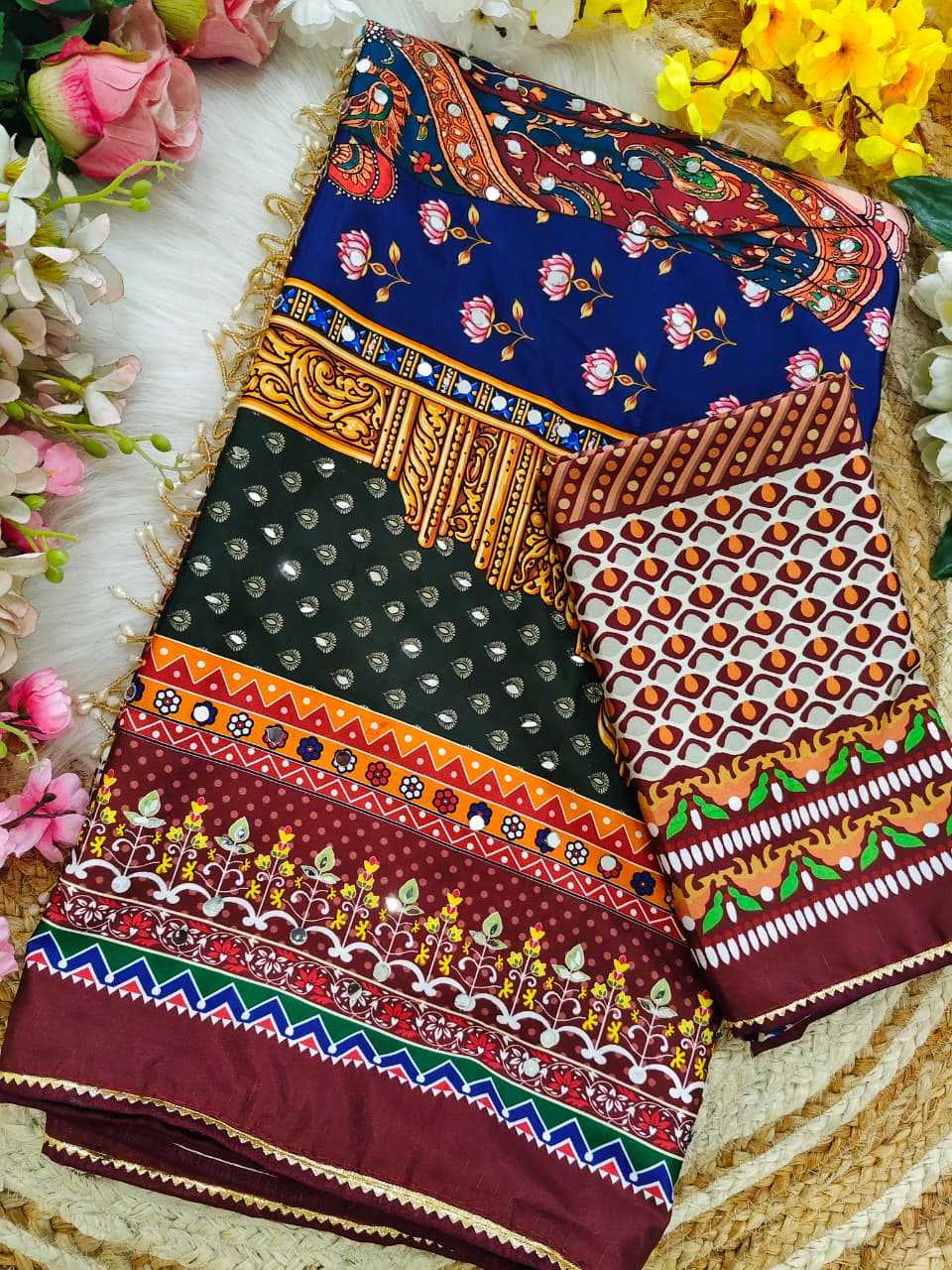 Geet Crepe Silk Printed Saree
