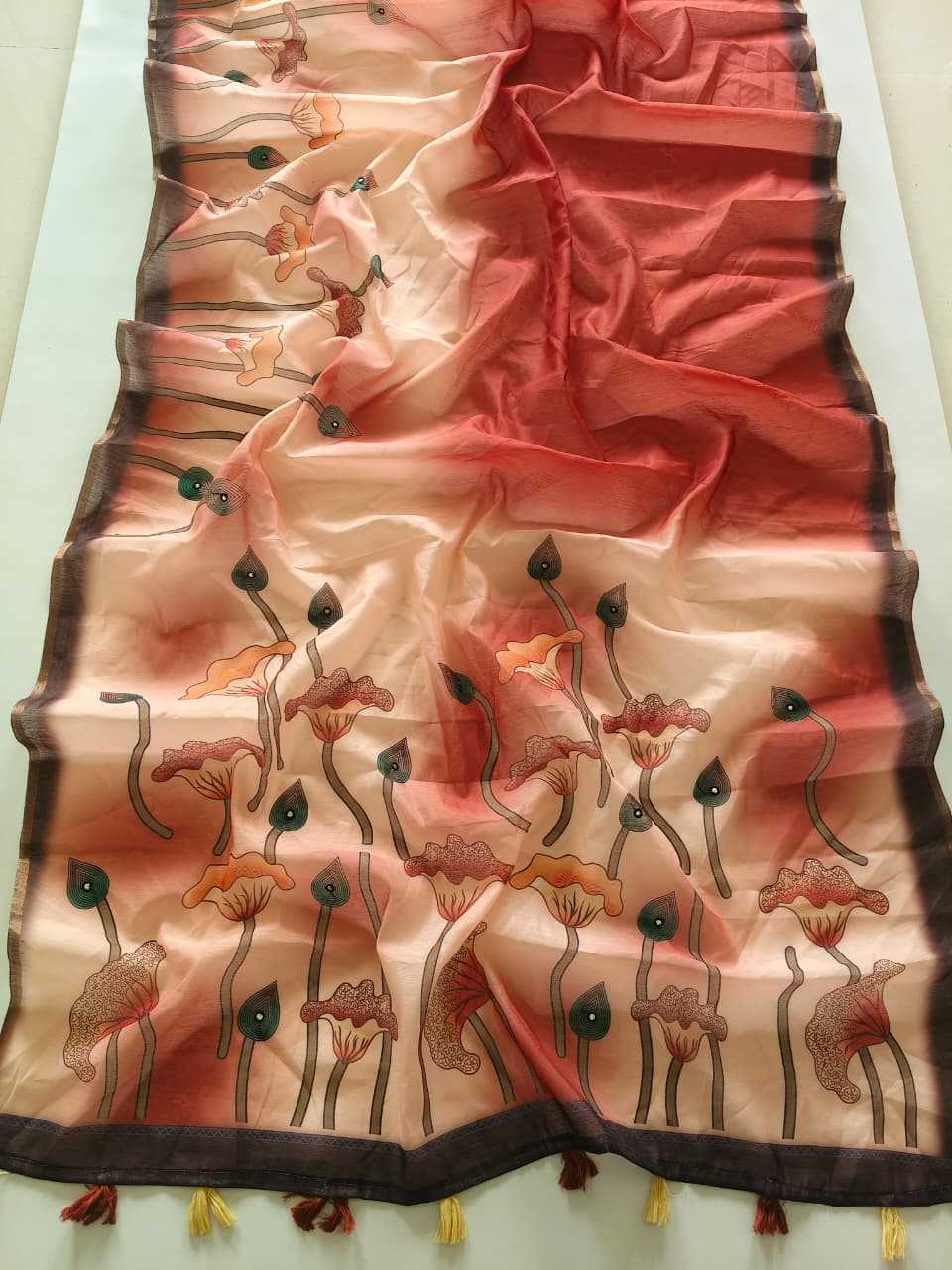 Harini Chanderi Cotton Printed Saree