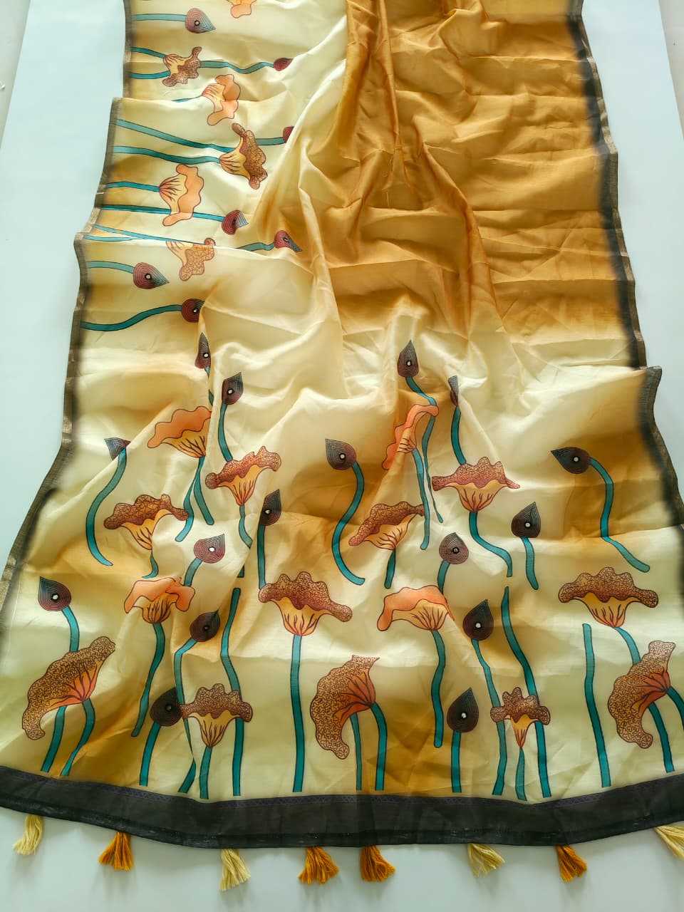 Harini Chanderi Cotton Printed Saree