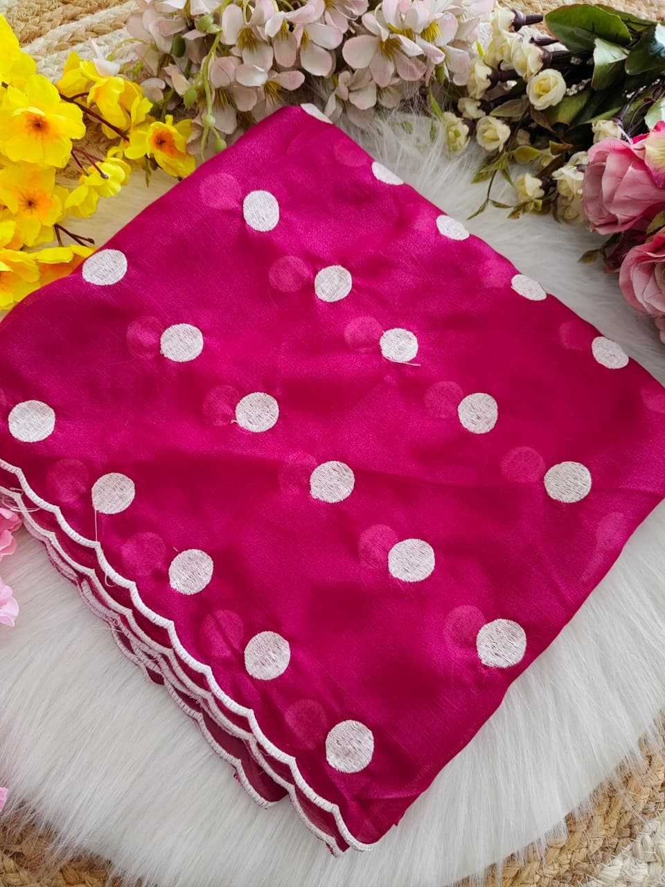 Kriti Premium Georgette Designer Saree in Rani