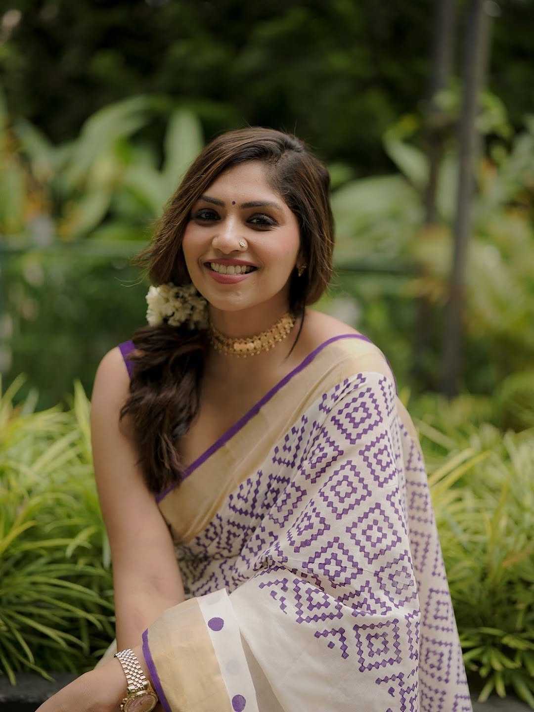 Linen Designer Saree