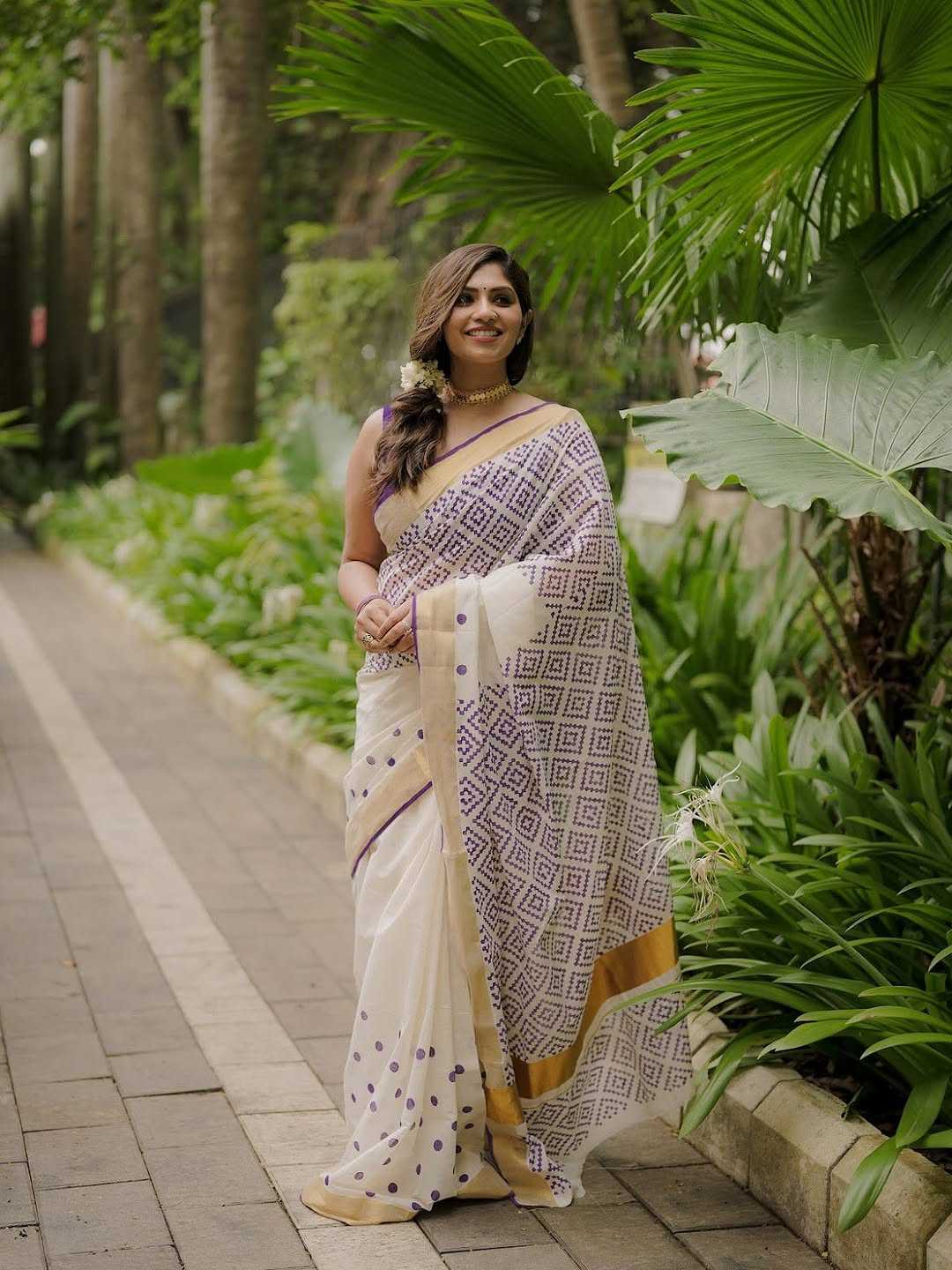 Linen Designer Saree