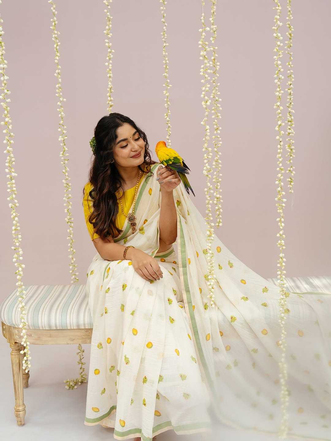 Linen Designer Saree