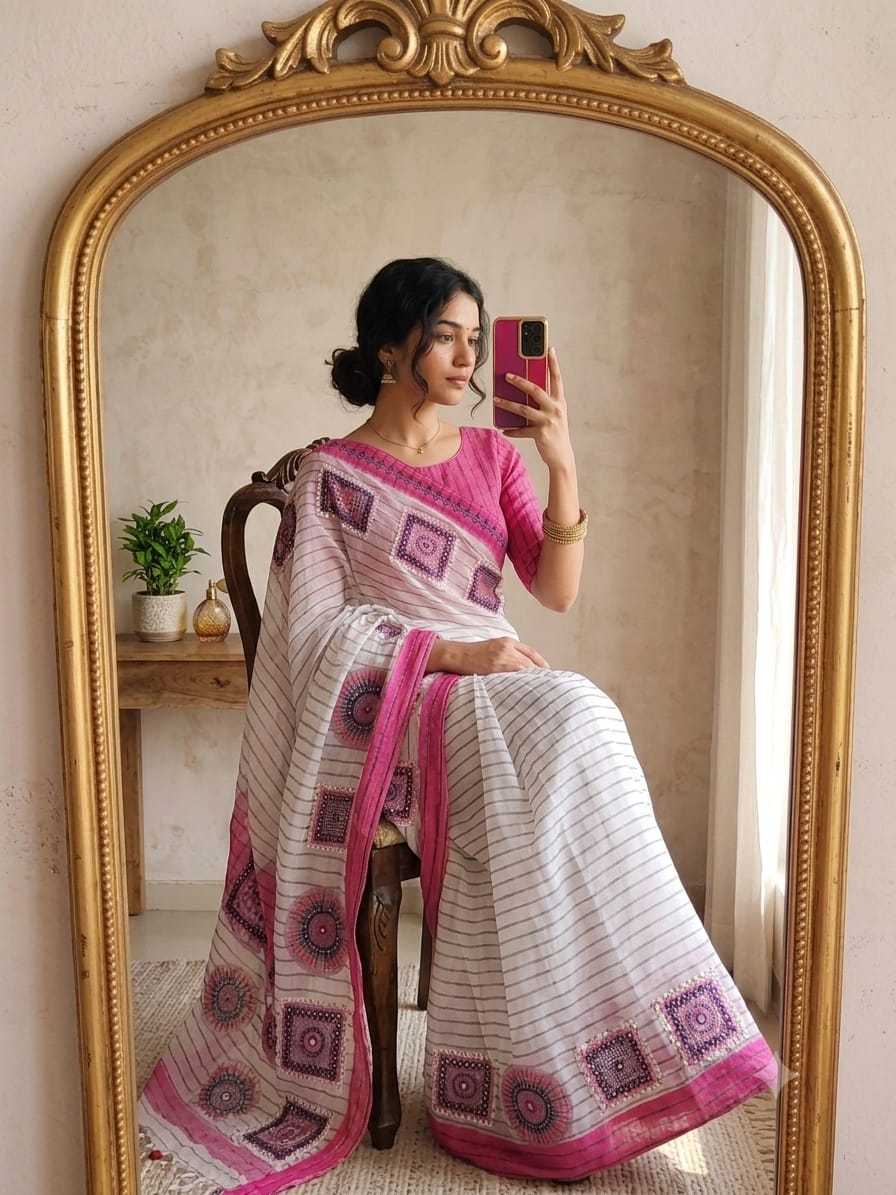 Linen Printed Saree