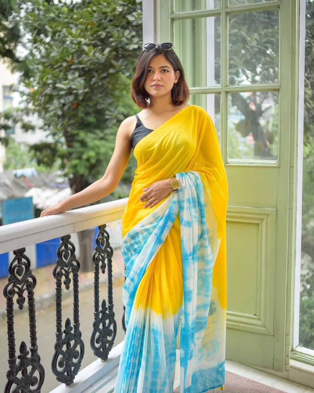 Linen Designer Saree
