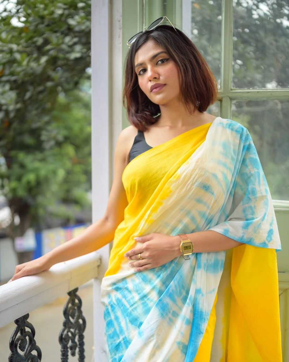 Linen Designer Saree